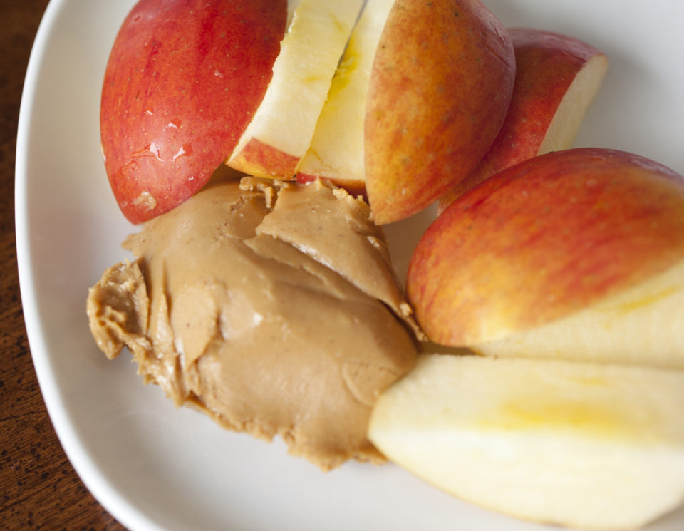 Apple Slices with Peanut Butter Snack