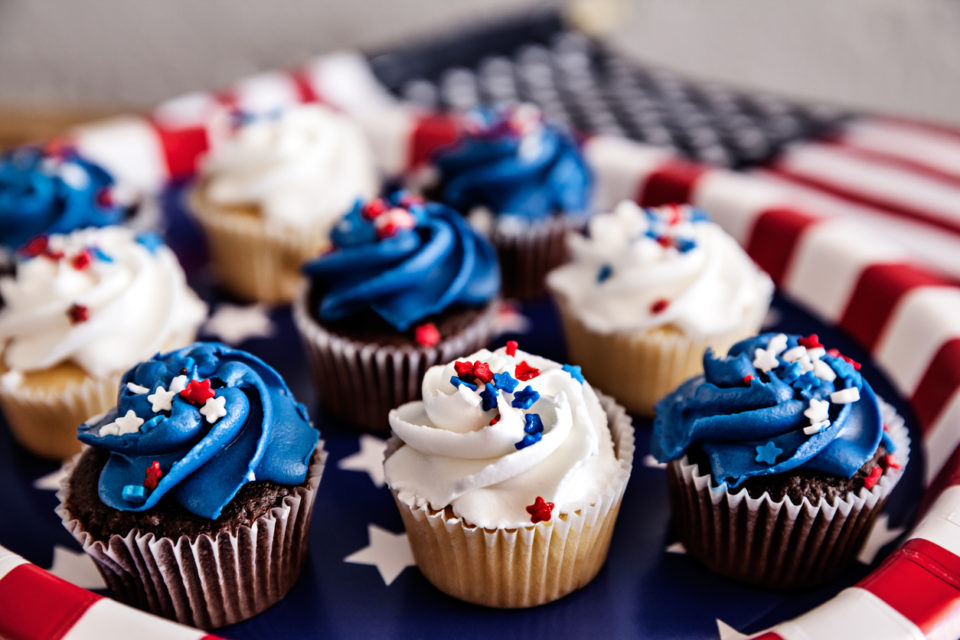 Cupcakes For Fourth Of July Party