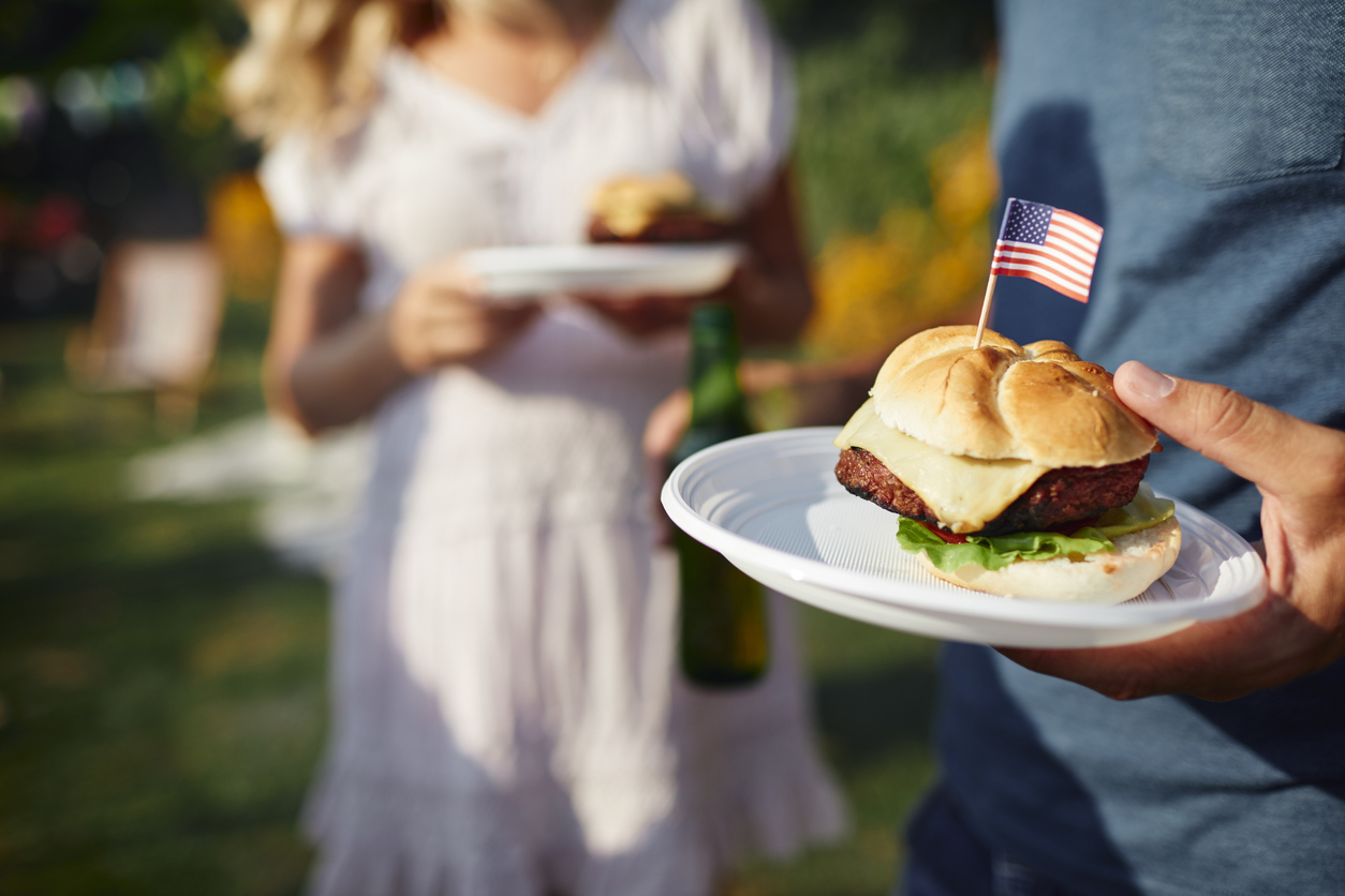 Family Celebrating 4th of July