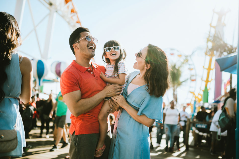 family having fun